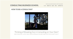 Desktop Screenshot of consultingbusinessschool.com